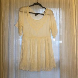 Embroidered white tunic